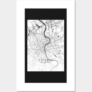 Cologne Germany City Map Posters and Art